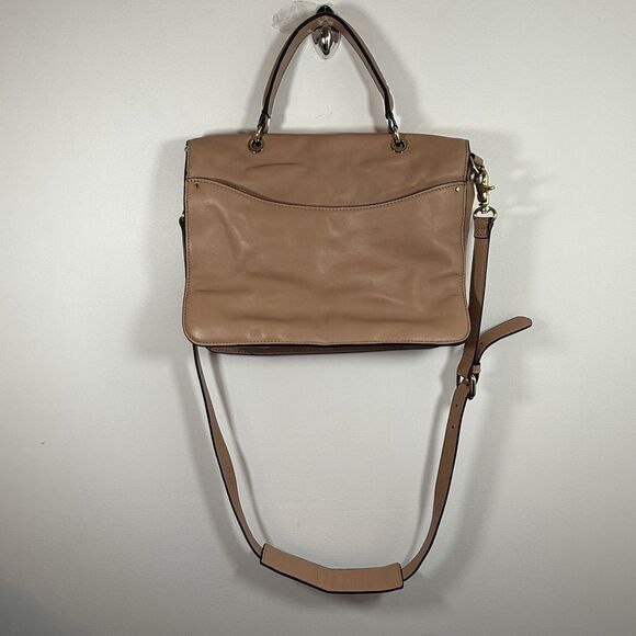 Tory Burch Priscilla Satchel Caramel Brown Size Medium - Picture 2 of 12